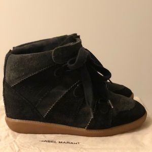 Isabel Marant Bobby Sneakers, Black suede, Size 36